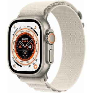 Apple Watch Ultra 49mm - titán tok, csillagfény alpesi szíj, S kép