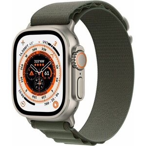 Apple Watch Ultra 49mm - titán tok, zöld alpesi szíj, L kép