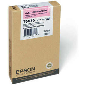 Epson T6036 Vivid Light Magenta tintapatron eredeti C13T603600 kép