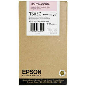 Epson T603C Light Magenta tintapatron eredeti C13T603C00 kép