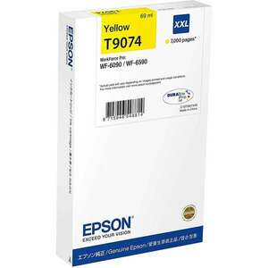 Epson T9074 Yellow tintapatron eredeti 7K C13T907440 kép