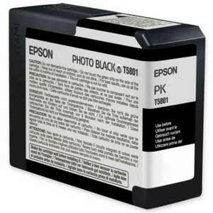 Epson T5801 Black tintapatron eredeti C13T580100 kép