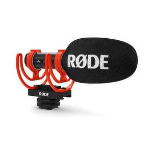 RØDE VideoMic GO II kompakt videómikrofon 3.5mm TRS és USB kimene... kép
