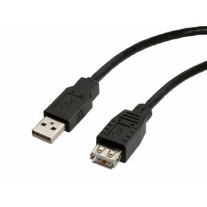Roline USB A-A Hosszabbító kábel (11.02.8947BR) Fekete kép