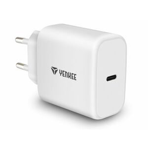 YENKEE YAC 3065 65W-os GaN USB-C hálózati töltő (30021874) fehér kép