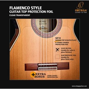Ortega OPG-FLAM2 Flamenco Glued Divided Top Pickguard kép