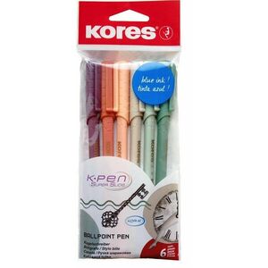 KORES K0 Pen Vintage Style, M-1 mm, színkeverék - 6 db a csomagban kép