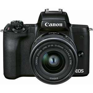 Canon EOS M50 Mark II fekete + EF-M 15-45 mm f/3.5-6.3 IS STM kép