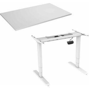 AlzaErgo Table ET1 NewGen fehér + TTE-12 120x80cm fehér laminált asztallap kép