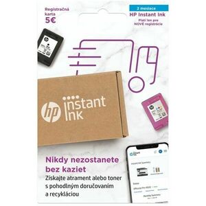 HP Instant Ink regisztrációs kártya 2 hónapra kép