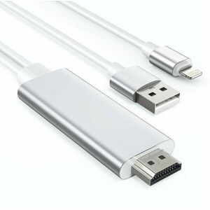 Choetech Lightning to HDMI Cable with USB input kép