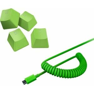Razer PBT Keycap + Coiled Cable Upgrade Set - Green - US/UK kép