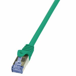 LogiLink Patch kábel PrimeLine, Cat.6A, S/FTP, zöld, 0, 25 m kép