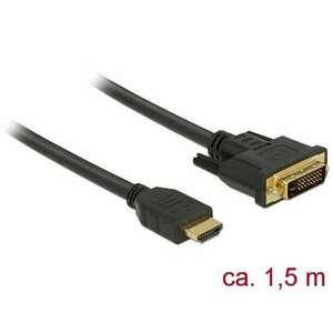 Delock HDMI - DVI 24+1 kétirányú kábel 1, 5 m kép