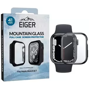 Tok Eiger Mountain Glass Full Case for Apple Watch 8 / 7 41mm in Black (EGSP00895) kép