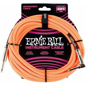 Ernie Ball P06067 Narancssárga 7, 5 m Egyenes - Pipa kép