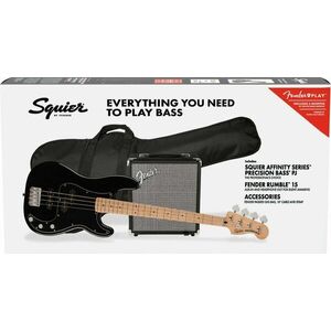 Fender Squier Affinity Series Precision Bass PJ Pack MN Black kép