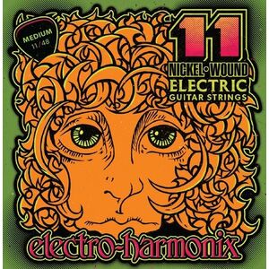 Electro-Harmonix Nickel Wound Electric Guitar Strings 11 Medium kép
