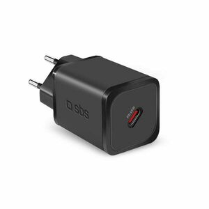 SBS Utazó adapter Mini USB-C, GaN, 45 W, PD, fekete kép