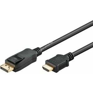 Goobay Displayport > HDMI kábel, 1m, fekete kép