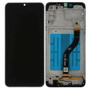 Samsung A207 Galaxy A20S fekete gyári LCD+érintőpanel kerettel kép