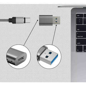 Swissten plug&play adapter USB-A to USB-C kép
