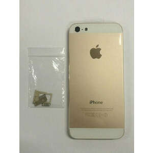 iPhone 5 5G arany készülék hátlap/ház/keret kép
