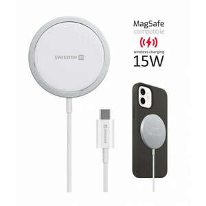 Swissten MagStick vezeték nélküli töltő iPhone-hoz, MagSafe kompa... kép