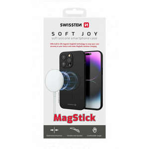 Swissten Soft Joy MagStick tok iPhone 13, fekete kép