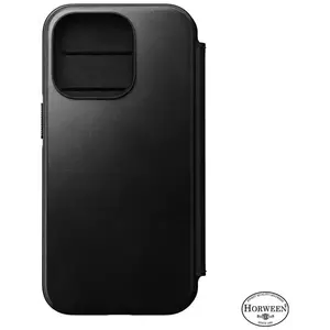 Tok Nomad Leather MagSafe Folio, black - iPhone 14 Pro (NM01231585) kép