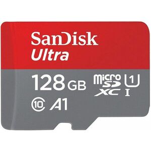 SanDisk MicroSDX Ultra 128GB + SD adapter kép