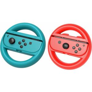 iPega SW086 Steering Wheel for JoyCon Controllers 2 db kék/piros kép