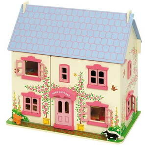 Rózsaszín baba ház babáknak kép