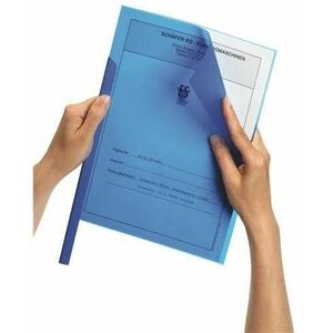 DURABLE rácsúsztatható gerinc, A4, kék - 50 darabos csomagban kép