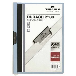 Durable Duraclip A4, 30 lap, világoskék kép