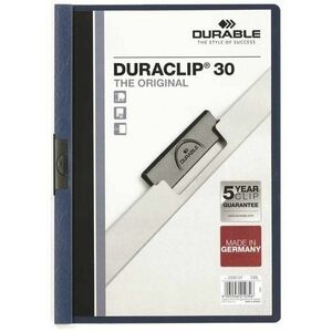 Durable Duraclip A4, 30 lap, sötétkék kép