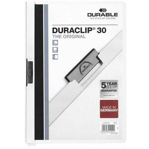 Durable Duraclip A4, 30 lap, fehér kép