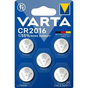 VARTA Speciális lítium elem CR 2016 - 5 db kép
