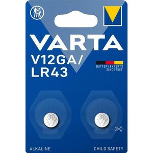 VARTA V12GA/LR43 Speciális alkáli elem - 2 db kép