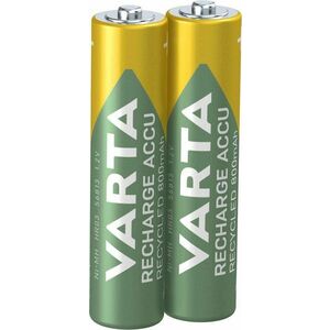 VARTA Recharge Accu Recycled Tölthető elem AAA 800 mAh R2U 2 db kép