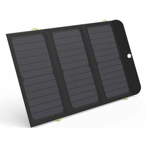 Sandberg Solar Charger 21W 2xUSB+USB-C, solární nabíječka, černá kép