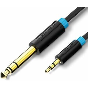 Vention 6, 5mm Jack Male to 3, 5mm Male Audio Cable 0, 5m - fekete kép