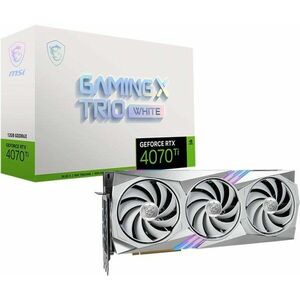 MSI GeForce RTX 4070 Ti GAMING X TRIO WHITE 12G kép