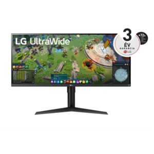 LG 34'' UltraWide FullHD IPS Monitor (34WP65G-B.AEU) fekete kép