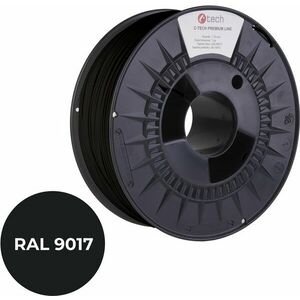 C-TECH PREMIUM LINE ABS 3D nyomtatószál, közlekedési fekete RAL9017 kép