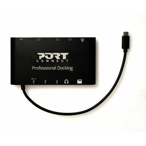 PORT CONNECT 8in1 LAN, HDMI, mini Display Port, VGA, USB-C 60W, 3x USB-A, kép