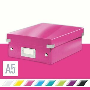 Leitz WOW Click & Store A5 22 x 10 x 28.2 cm, rózsaszín kép