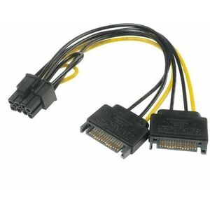 AKASA kábel adapter - 2x SATA-ról 8-tűs PCIe 2.0-ra kép