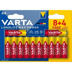 VARTA Longlife Max Power Alkáli elem AA 8+4 db kép
