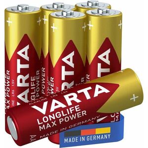 VARTA Longlife Max Power Alkáli elem AA 4+2 db kép